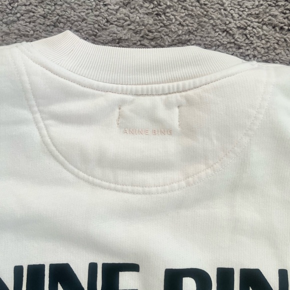 ANINE BING Jaci Sweatshirt Bing LA in Washed Pink - Picture 8 of 8